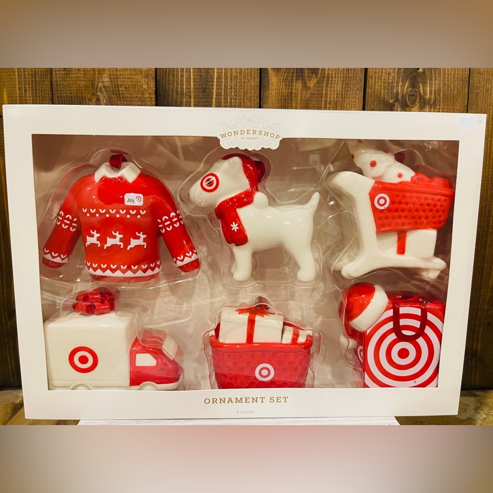 Target Bullseye Collectible Ornament Set 2023